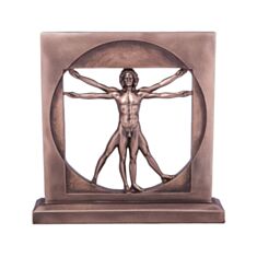 Статуетка Леонардо да Вінчі Вітрувіанська людина Elisey 72944 А1 23см - фото