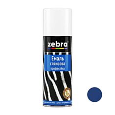 Емаль глянсова професійна ZEBRA 210 RAL 5002 синій 400 мл - фото