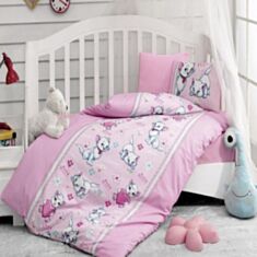 Постільна білизна BEBEK SETI MiyasPembe + захист + ковдра 95 * 145 - фото