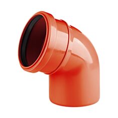 Коліно каналізаційне Rozma зовнішнє 67° 160 мм - фото