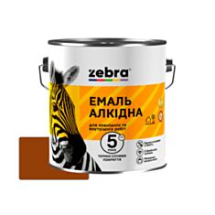 Емаль алкідна Зебра ПФ-116 жовто-коричнева 0,9 кг - фото