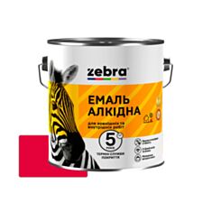 Емаль алкідна Зебра ПФ-116 червона 0,25 кг - фото