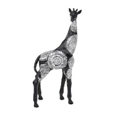 Статуэтка декоративная BonaDi Жираф 450-898 41 см черная с серебром - фото