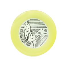 Тарілка Алеана Декор Lines 169072 22 см жовта - фото