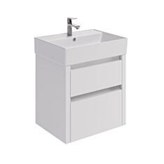 Тумба Respect-M Cross Line ТП2-60 подвесная с умывальником 60 см белая - фото