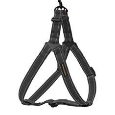 Шлея для собак BronzeDog Сotton Стандарт 72/1511Б/Т L 57-73 см графіт - фото