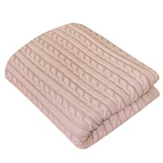 Плед SOFT коси пудра 200*200 - фото