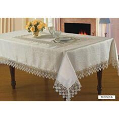 Скатертина Arya Monica з гіпюром 160*220 - фото