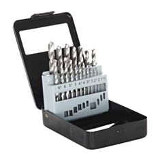 Набір свердл по металу Apro 810203 Р6М5 1-10 мм 19 шт - фото