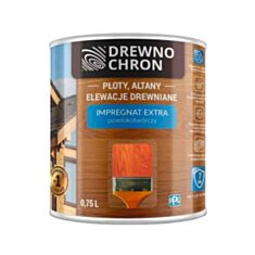 Пропитка для дерева Drewnochron Impregnat Extra плівкоутворююча кедр 0,75 л - фото