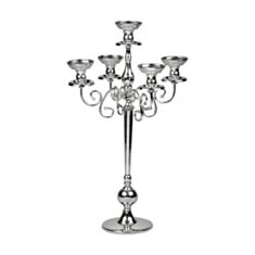 Подсвечник Elisey 2011-020 на 5 свечей 68 см хром - фото