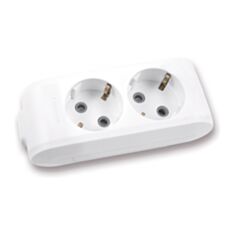 Колодка Panasonic X-Tendia WLTB04202GR-UA 2 гнезда с заземлением серая - фото