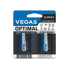Батарейки Vegas CR123 Lithium Optimal VCR-123BL2-OP 2 шт - фото