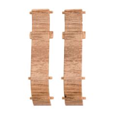 Комплект з'єднання для плінтуса ТІС 0029-ПЛГСК Дуб замковий 2 шт - фото