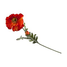 Искусственный цветок Elisey Мак 102F/orange 65 см - фото