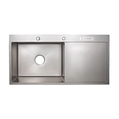 Кухонная мойка Lidz Brush LH10050B 100*50 см grey - фото