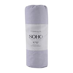 Простынь Soho Gentle Terra 1258К на резинке 160*200+20 см серая - фото