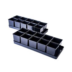 Комплект для розсади Алеана 171098 великий чорний - фото