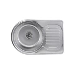 Кухонная мойка Platinum 6745 0,8 мм 67*45*18 см сатин - фото