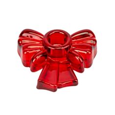 Подсвечник Elisey Бантик 2020-015 9,2 см красный  - фото