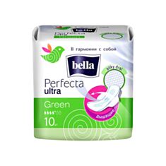 Прокладки гігієнічні Bella Perfecta Ultra Green Drai 10 шт - фото