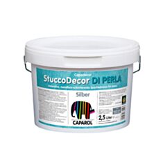 Шпаклівка фінішна Caparol StuccoDecor Di Perla Silber 2,5 л - фото