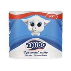 Папір туалетний Диво Soft 8 шт - фото