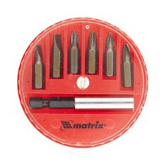 Набір біт Matrix 113929 магнітний адаптер 7 шт - фото