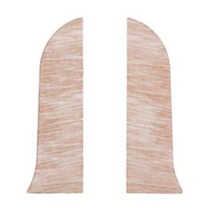 Комплект заглушок для плінтуса ТІС 0024-ПЛГЗК Дуб світлий 2 шт - фото