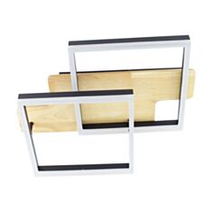 Люстра світлодіодна Esllse Woody 920981 2S-APP 85W Black/Wood - фото