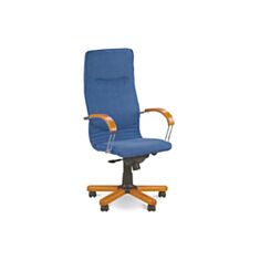 Крісло для керівників Nova wood chrome - фото