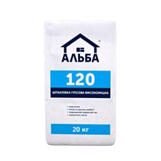 Шпаклівка універсальна Альба 050 Start гіпсова 20 кг - фото
