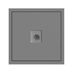 Розетка телевизионная TV Ardero Soft ER141TV-G серая - фото