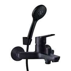 Змішувач для ванни Rubineta Star BK2 STR10D661 з душовим набором - фото