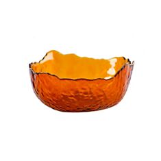 Салатник Olens Маківка O8030-172 малий бурштиновий - фото