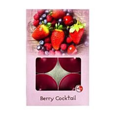 Набор ароматических свечей Candy Light CL TL 6A/1 ягодный коктейль 6 шт - фото