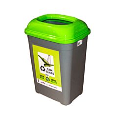 Відро для відходів скла Follow Me 415401 50 л зелене - фото