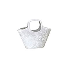 Ваза Eterna G0606 31*14*25 см біла сумка - фото