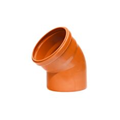 Коліно каналізаційне Євротрубпласт зовнішнє 45° 200 мм - фото