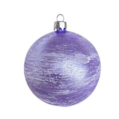 Елочная игрушка пластиковая KM Вьюга 8 см - фото