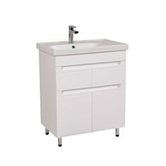 Тумба Aqua Rodos Омега 70см с умывальником Como - фото