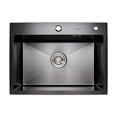 Кухонная мойка Platinum Handmade 58*43 см черная - фото