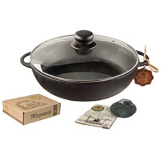 Сковорідка з скляною кришкою T104C3 - фото