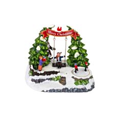 Новорічна карусель Elisey Святкова гойдалка 6026-003 22*21 см - фото