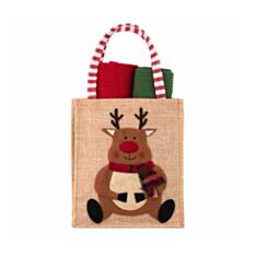 Набір рушничків Ardesto Christmas Deer ART3863HDB 38*63 см 2 шт - фото