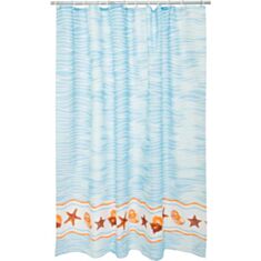 Шторка для душу Vonaldi Shower Shell блакитна 200*180 - фото