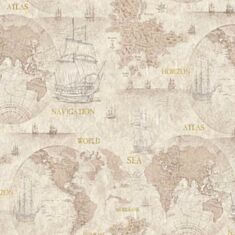 Шпалери вінілові Слов'янські В121 Карта 2 2358-01 - фото