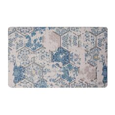 Килимок для підлоги універсальний Dariana принт Гексагон 45*75 см - фото