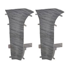 Комплект кутів внутрішніх для плінтуса ТІС 0088-ПЛГВК Дуб сірий 2 шт - фото