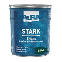 Емаль алкідна Aura Stark універсальна 38 темно-зелена 0,9 кг - фото